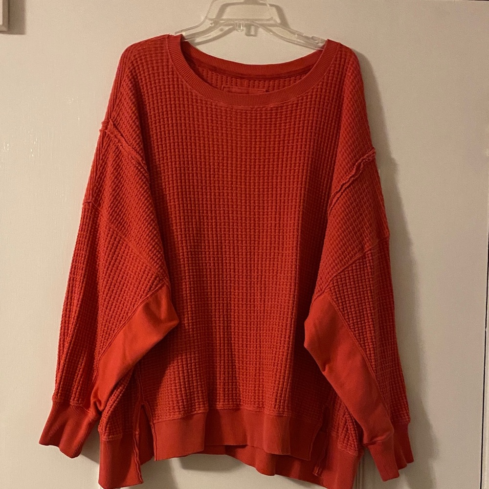American Eagle Outfitters Coral/Red Knit Sweater, women’s XL.